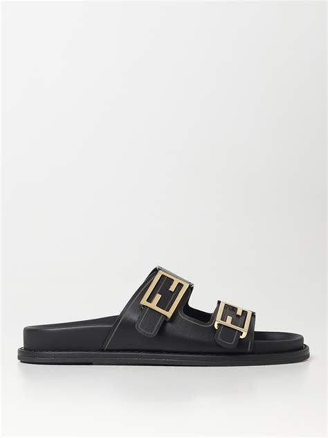 sandali bassi fendi|fendi feel flat sandals.